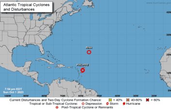 Tormenta tropical Philippe amenaza con inundaciones a las Islas de Barlovento norteñas