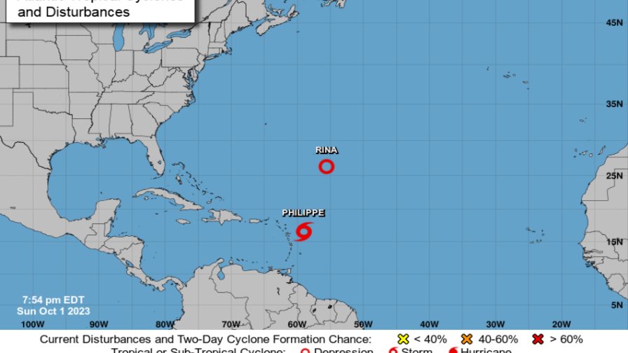 Tormenta tropical Philippe amenaza con inundaciones a las Islas de Barlovento norteñas