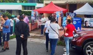 Militancia del PRM acude temprano a votar en las primarias