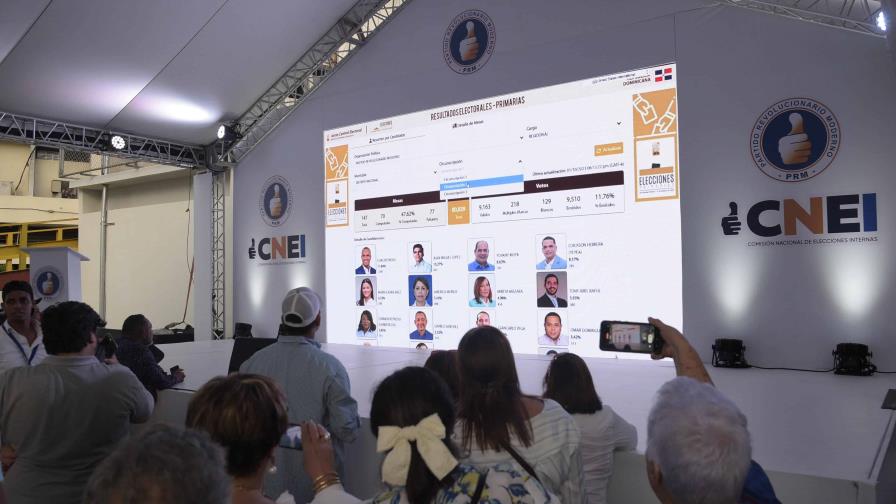 Simpatizantes se aglomeran en casa nacional del PRM alerta a resultados de primarias