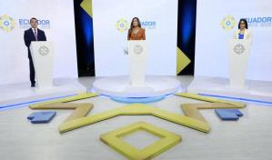 Candidatos ecuatorianos se midieron en un cara a cara antes de elecciones