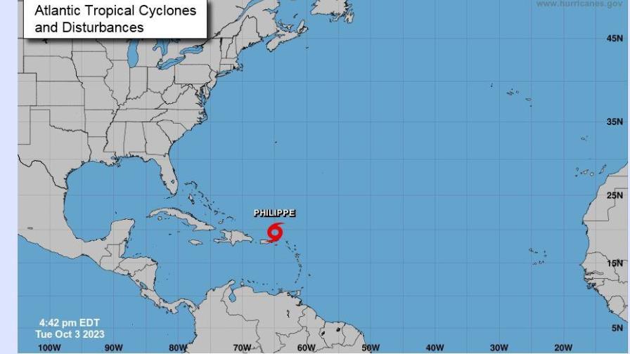 La tormenta Philippe se aleja de las Islas Vírgenes Británicas y enfila hacia las Bermudas