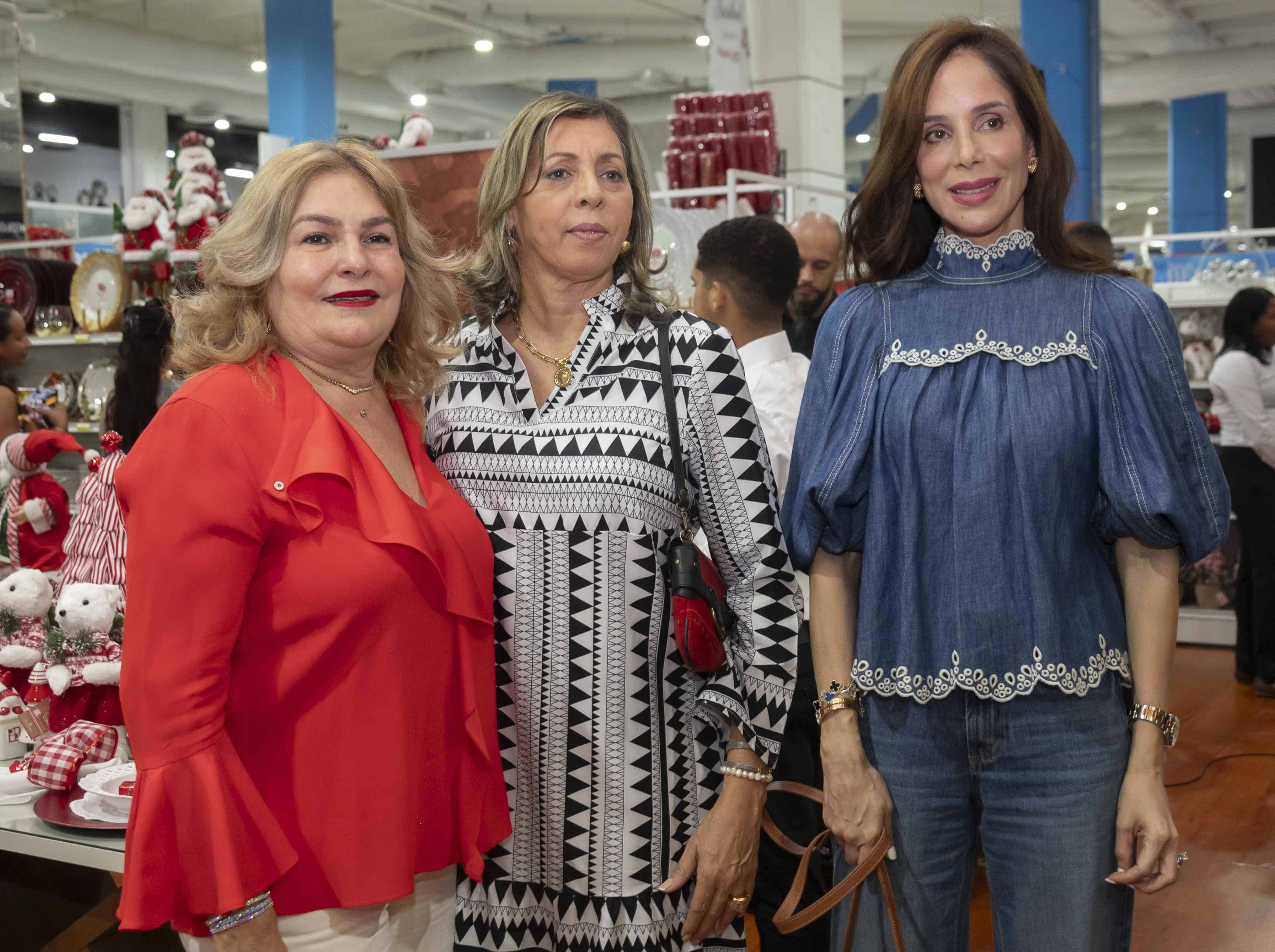 Onidis González Letty Rivera de Castillo y Xiomara de Saviñón. 
