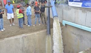 Ponen en operación a modo de prueba el canal de riego La Vigía en Dajabón 