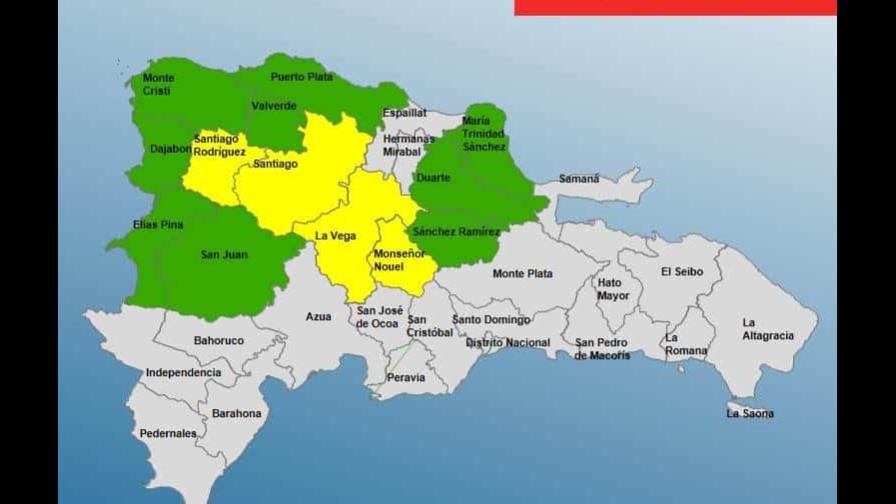 Nubes de Philippe dejarán lluvias en RD; 13 provincias en alerta