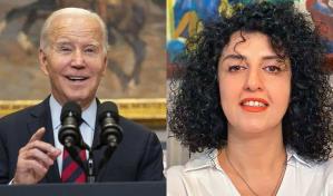 Biden felicita a la premio Nobel de la Paz y pide a Irán su liberación inmediata