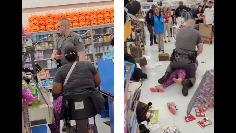 Clienta acusa a Walmart de “racismo” después de que la detuvieran por arrojarle comida a un policía