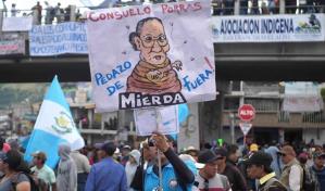 Siguen las protestas en Guatemala para exigir cese de persecución contra Arévalo