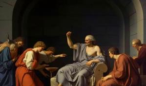 Fragmento del diálogo de Ion y Sócrates, escrito por Platón