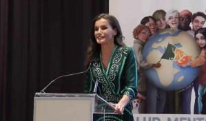 La reina de España Letizia recita un rap por la salud Mental