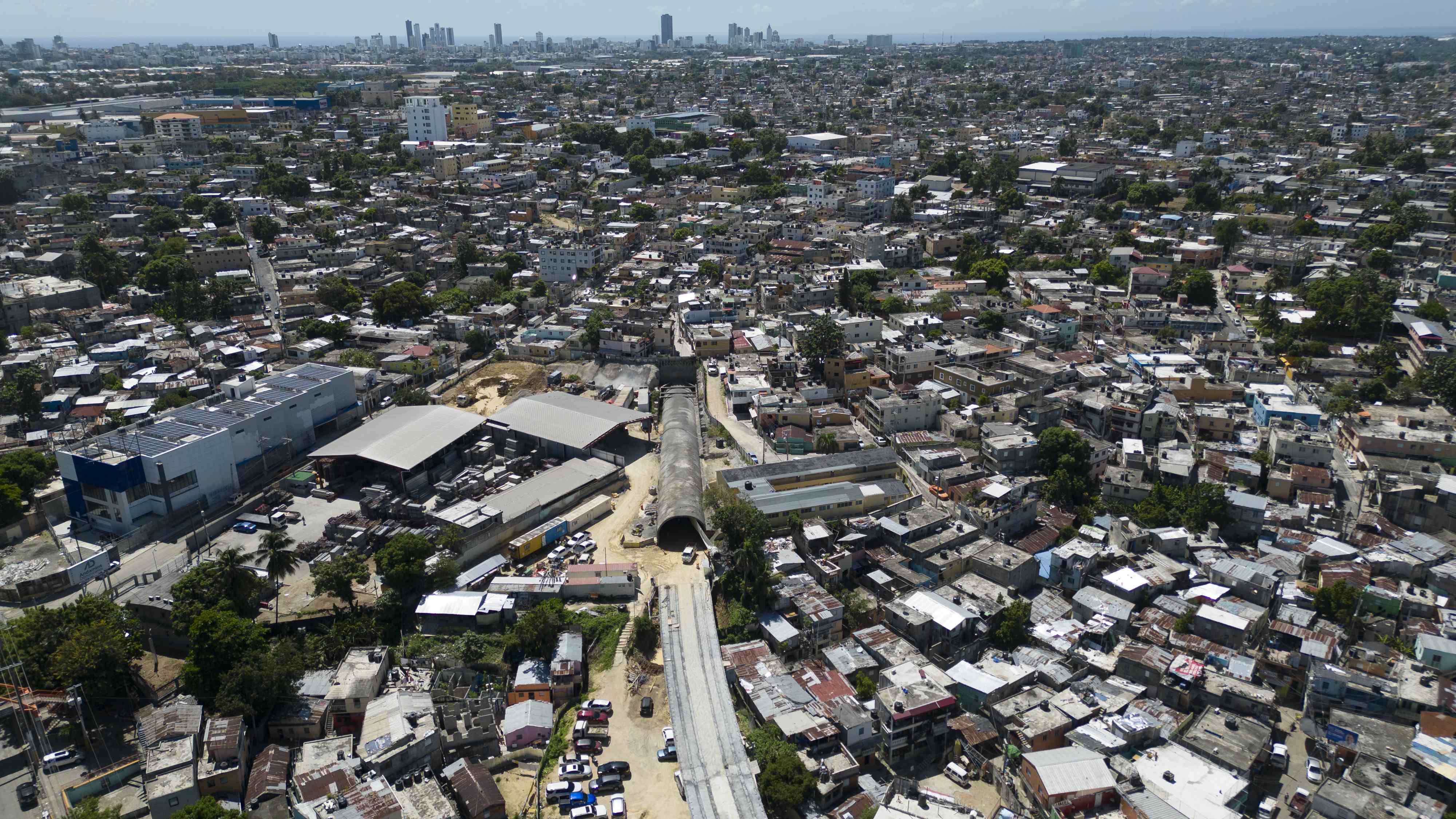 Salida del túnel para la parte elevada