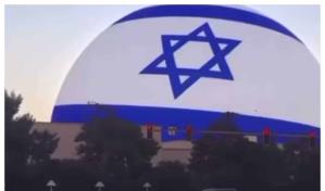 Famoso auditorio The Sphere en Las Vegas, proyecta la bandera de Israel