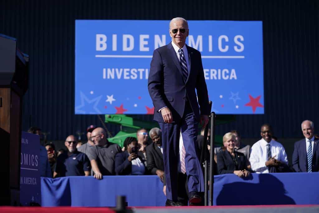 La casi caída de Biden.