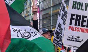 Manifestaciones por Palestina e Israel dividen el Times Square