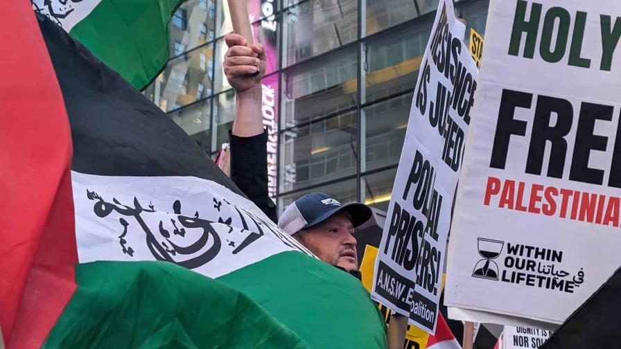 Manifestaciones por Palestina e Israel dividen el Times Square