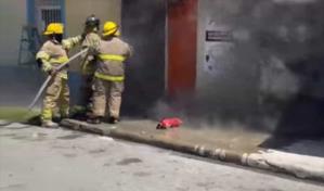 Se incendia distribuidora de gas en San Pedro de Macorís