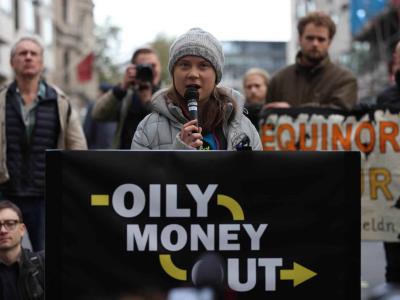 Detienen a la activista Greta Thunberg durante protesta
