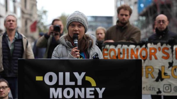 Detienen a la activista Greta Thunberg en una protesta en Londres