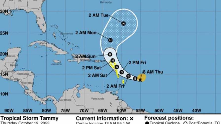 ¿Cómo afectará la tormenta Tammy la República Dominicana durante el fin de semana?