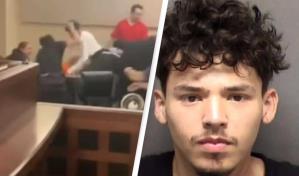 Familiares de adolescente ultimado golpean al acusado del crimen en un tribunal de Texas