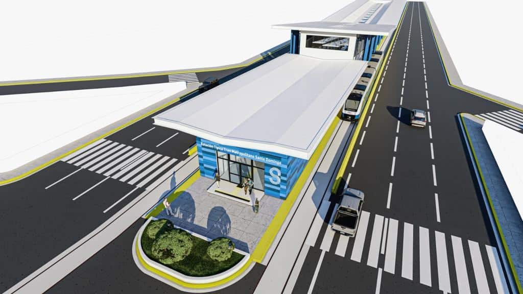 Imagen proyectada del Tren Metropolitano.