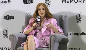 Jessica Chastain llega al Festival de Morelia con acuerdo del sindicato de actores SAG-AFTRA