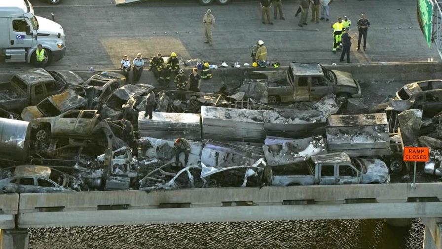 Aumenta a 8 muertos y 63 heridos el saldo por choque múltiple en Luisiana a causa de humo y neblina