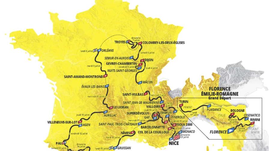 El Tour de Francia tendrá un inicio brutal, cuatro llegadas en alto y una contrarreloj para terminar