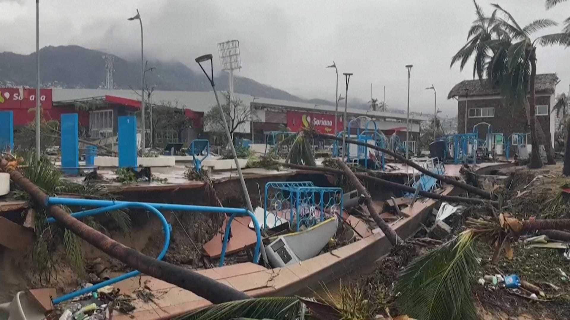 Desastre tras el paso del huracán Otis por Acapulco