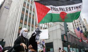 Cientos bloquean la estación Grand Central de Nueva York y piden un alto el fuego en Gaza