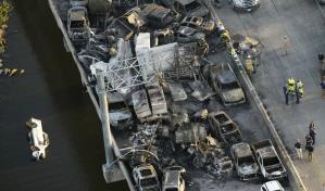 Ajustan cifra de muertos a siete en accidente masivo en carretera de Luisiana