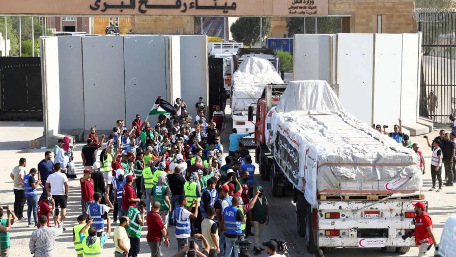 Entran en Gaza 26 camiones de ayuda de los 60 que estaban bajo inspección israelí