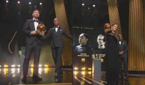 Los campeones del mundo Messi y Aitana Bonmatí juntos en el Olimpo de fútbol