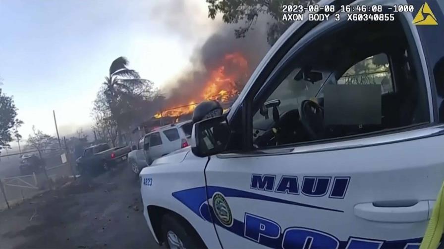 Policía difunde video del gran incendio que mató casi 100 personas en Hawái