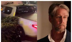 Actor Alan Ruck choca su camioneta contra una pizzería y todo queda captado