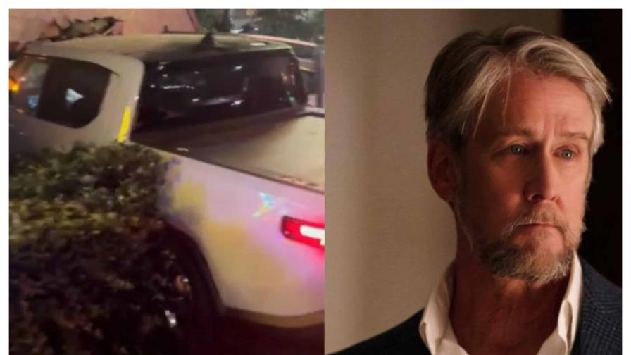 Actor Alan Ruck choca su camioneta contra una pizzería y todo queda captado