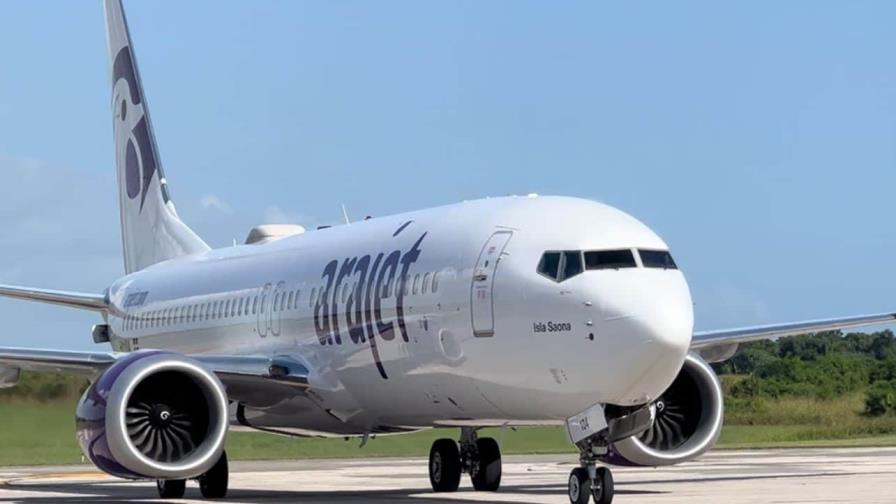 Aerolínea Arajet aumenta flota con nuevo Boeing 737 MAX 8, denominado “Isla Saona”