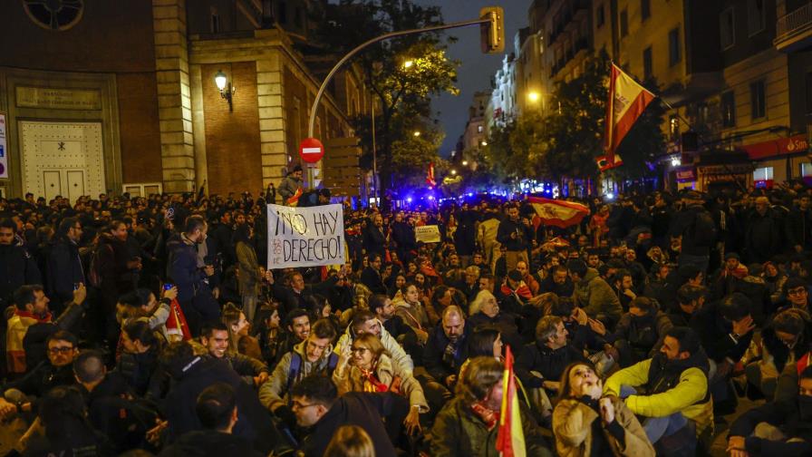 Las protestas contra una amnistía a independentistas se repiten por sexto día en España