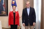 Abinader recibe a la ministra de Relaciones Exteriores de Jamaica