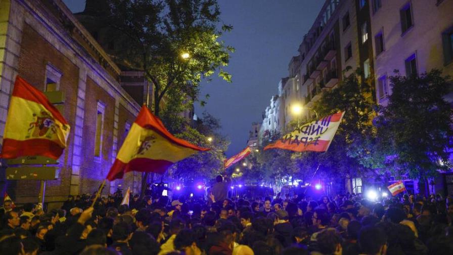 Octavo día de protestas en España por la amnistía a independentistas catalanes