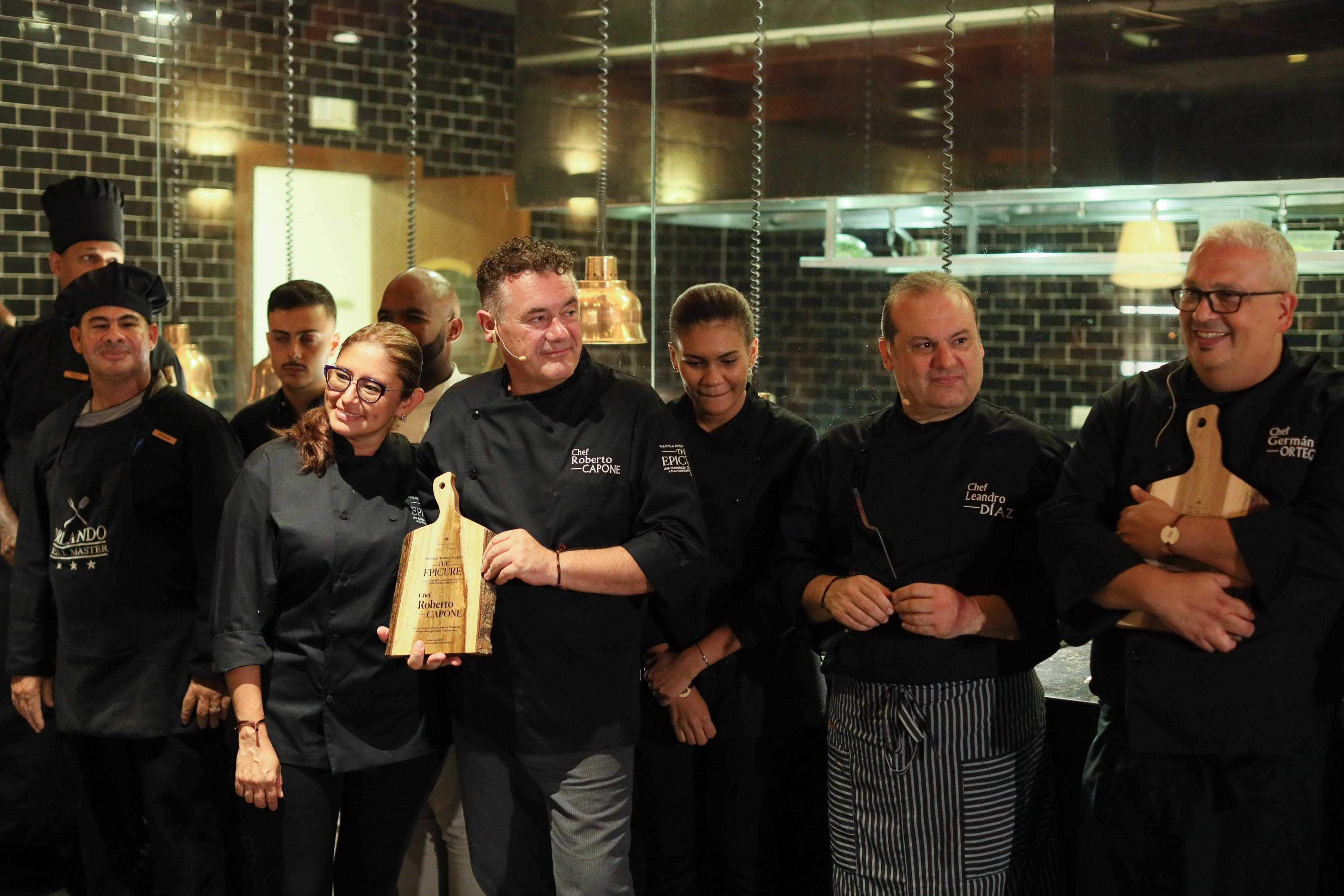 Los chefs Roberto Capone, Leandro Díaz y Germán Ortega fueron reconocidos en The Epicure.
