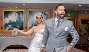 Comunicadora Mabel Henr&iacute;quez celebra su boda de "cuento de hadas" en un crucero