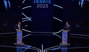 Los candidatos presidenciales argentinos llegaron al lugar del último debate de 2023