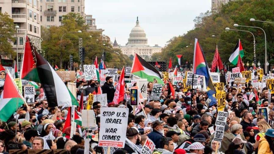 Miles de personas se concentran frente al Capitolio de EE.UU. en apoyo a Israel