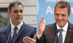 Pedro Sánchez apoya a Massa como la apuesta por la convivencia frente a la estridencia