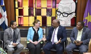 Diputados del PLD se reúnen con consejera de la Embajada de Estados Unidos