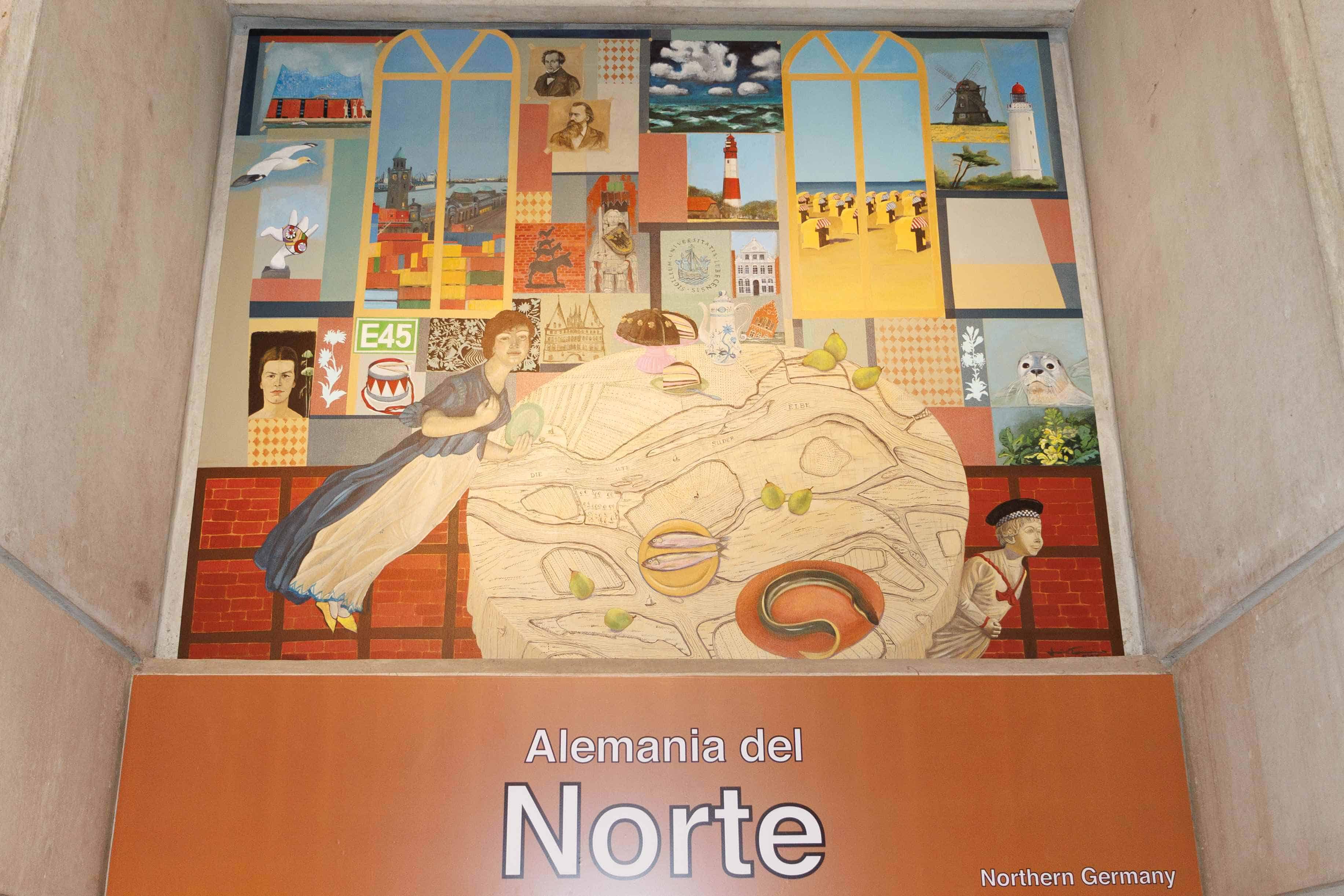 Inés Tolentino fue la encargada de crear la obra Alemania del Norte.