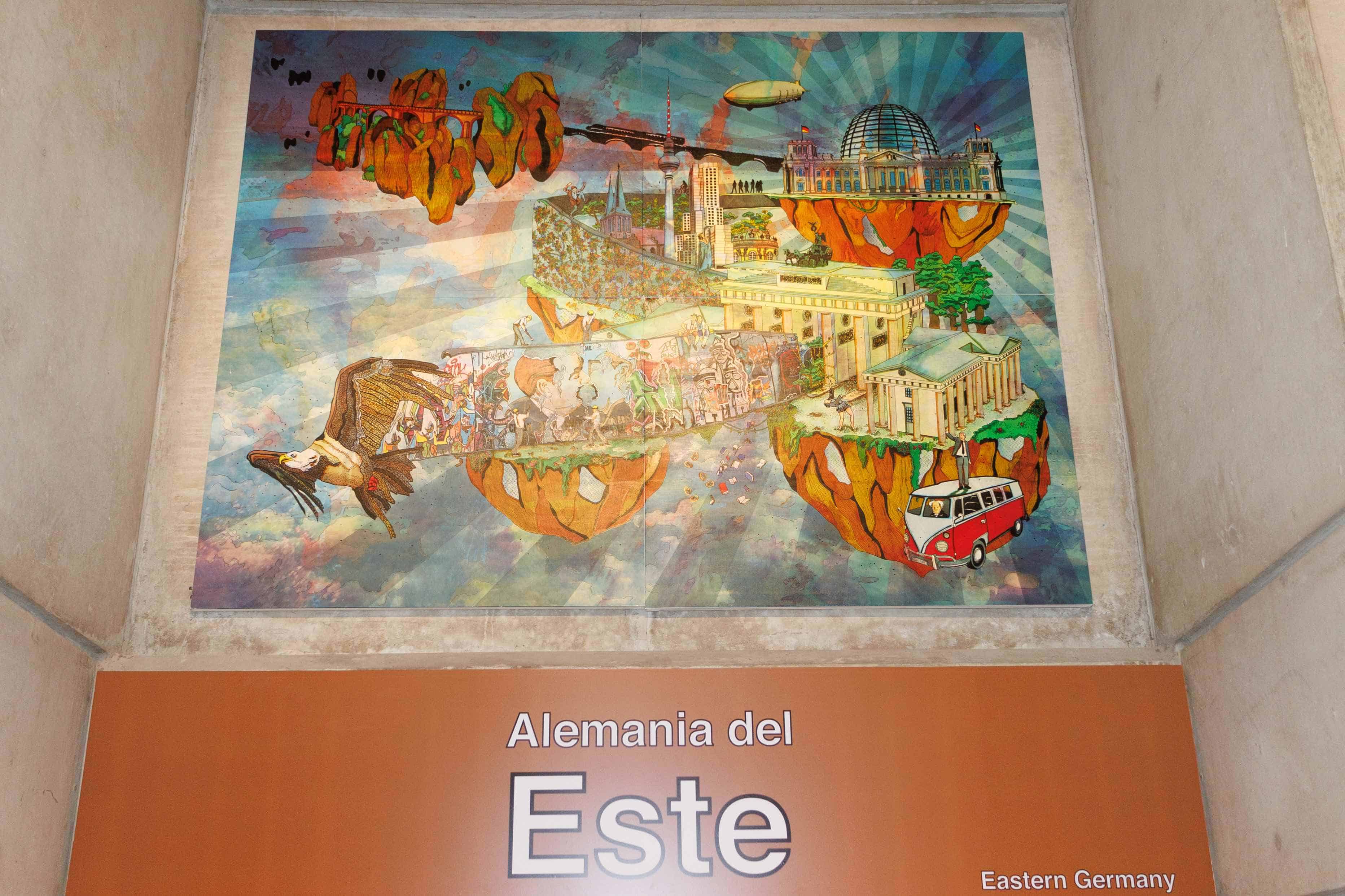 Karim López creó la obra Alemania del Este.