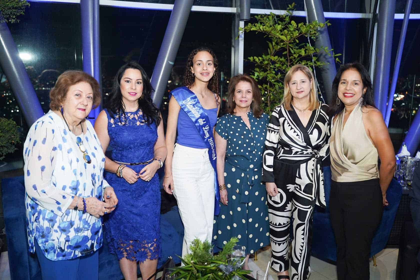 Matilde Dargam, Sandy Pou de Fernández, Michelle Guerra, Matilde Nivar de Alsina, Lill Español de Ravelo y Yadina Vazques.
