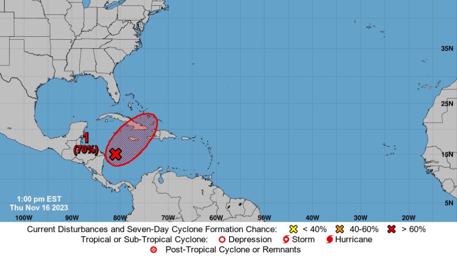 Disturbio tropical que viene al revés tiene alta probabilidad de ser ciclón en 48 horas